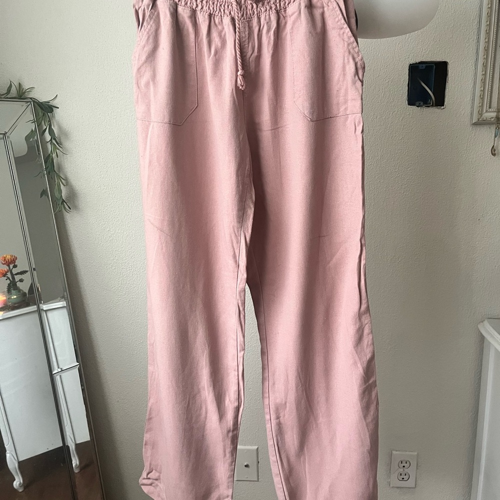 Pink Casual Pants